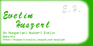evelin huszerl business card